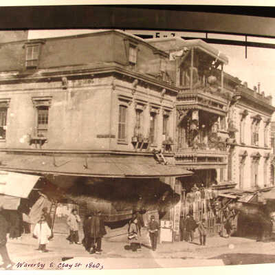 Photograph, Chinatown, Waverly & Clay Sts., 1860's, SF