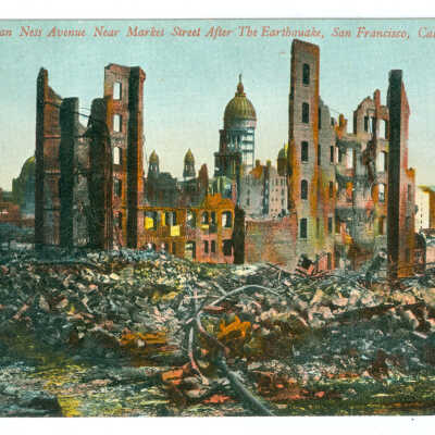Van Ness Avenue Near Market Street After The Earthquake, San Francisco, Cal.