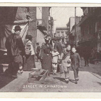 Postcard, Street in Chinatown
