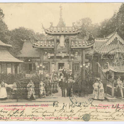Postcard, Dresden, Deutsche Bauausstellung