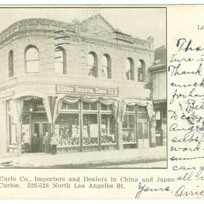 Postcard, Los Angeles, China Oriental Curio Co.