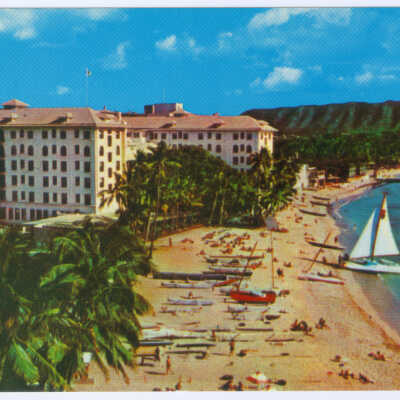 Postcard, Hawaii, Moana Hotel