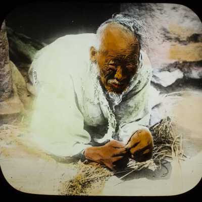 Glass Lantern Slide, Man