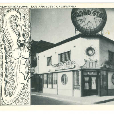 Postcard, Los Angeles, Chinatown, New Chinatown Restaurants, Los Angeles, California