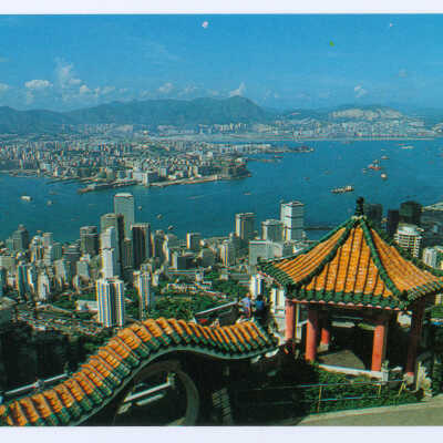 Postcard Set, China, Hong Kong, Hong Kong and Kowloon from the Peak
