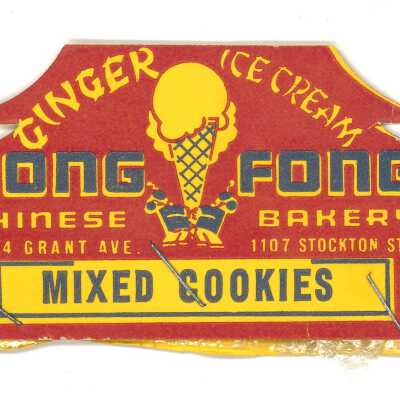 Fong Fong Bakery cookie packaging label