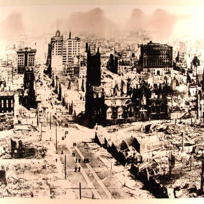 Photograph, Chinatown, 1906 earthquake, SF