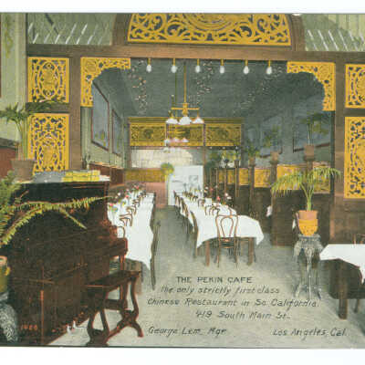 Postcard, Los Angeles, Chinatown, The Pekin Cafe