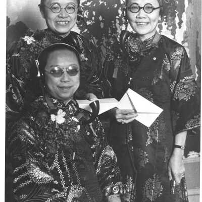 Three Female Chinese Telephone Exchange Operators