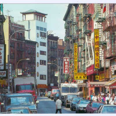 Postcard, New York, Chinatown, Chinatown, New York City