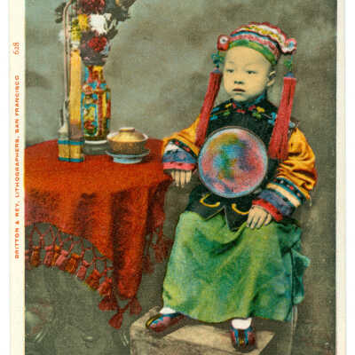Chinese Boy in Holiday attire, Chinatown