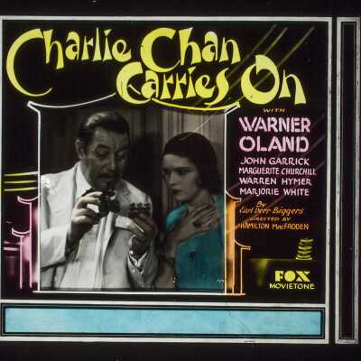 Glass Lantern Slide, Advertising