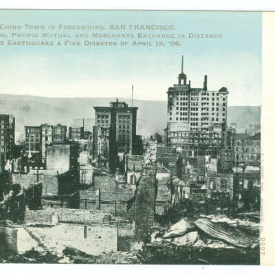 Ruins of China Town in Foreground, San Francisco