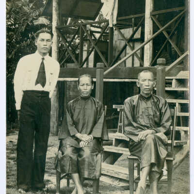 Three People Posing