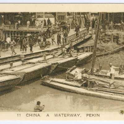 Tobacco Card, China, A Waterway, Peking