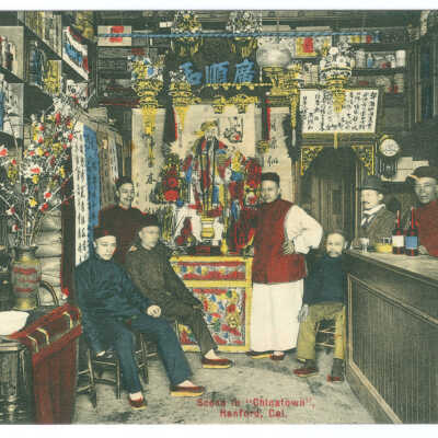 Scene in Chinatown, Hanford, Cal.
