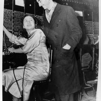 Photograph, Chinatown, Telephone operator, SF