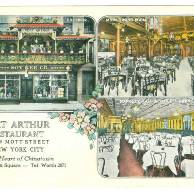 Postcard, New York, Port Arthur Restaurant