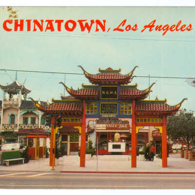 Postcard, Los Angeles, Chinatown, Chinatown, Los Angeles