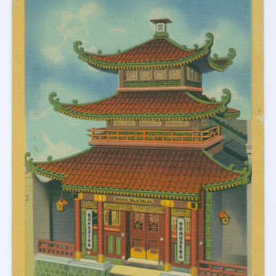 Postcard, San Francisco, Chinatown, Chinese Telephone Exchange, Chinatown, San Francisco, Calif.