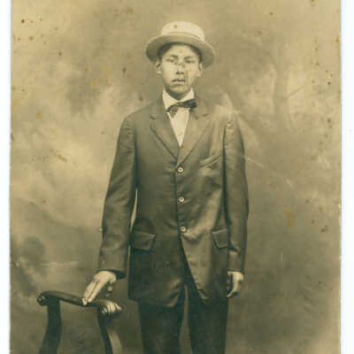 Postcard, Portrait of a Chinese Man in a Suit