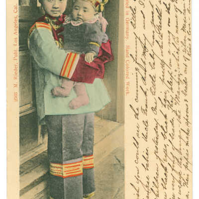 Postcard, China, Chinese Mother with Baby