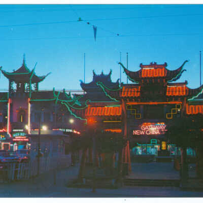 Postcard, Los Angeles, Chinatown, New Chinatown Gateway