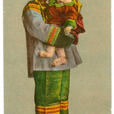 Postcard, China, Chinese Mother wtih Baby