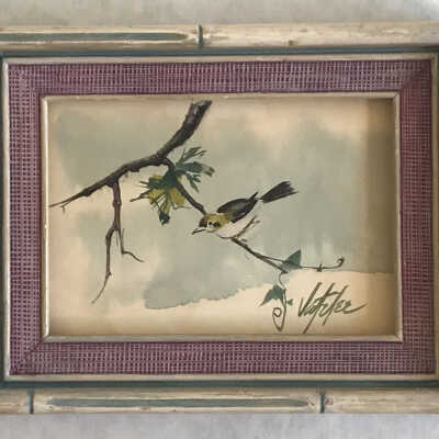 Untitled (Bird on a Tree Branch)