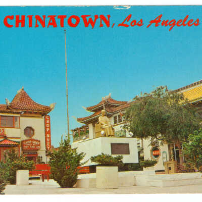 Postcard, Los Angeles, Chinatown, Chinatown, Los Angeles