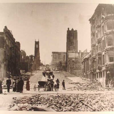Photograph, California & Kearney Sts, 1906, SF