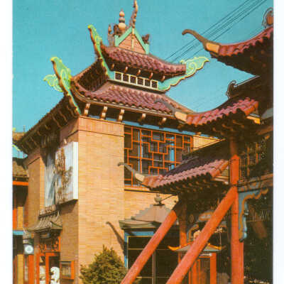 Postcard, Los Angeles, Chinatown, New Chinatown Gateway