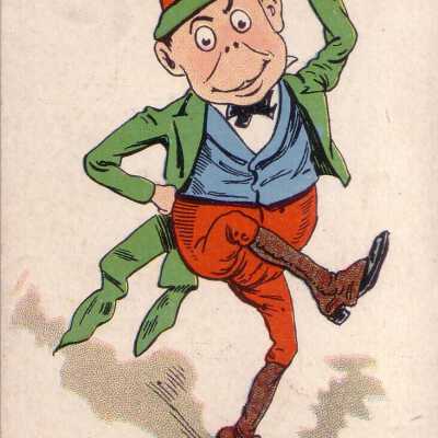An Elf-Like Man Dressed in a Leprechaun Outfit