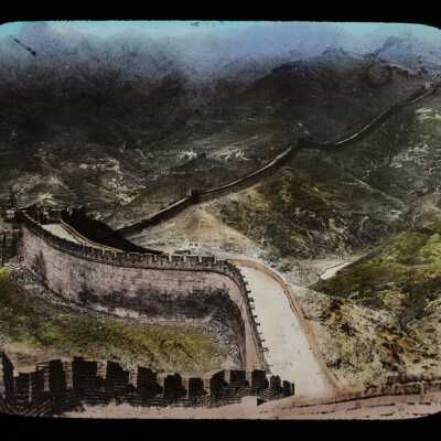 Glass Lantern Slide, Great Wall of China
