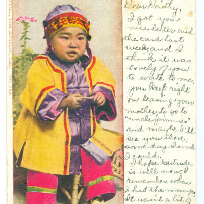 Postcard, Los Angeles, A Chinese Baby