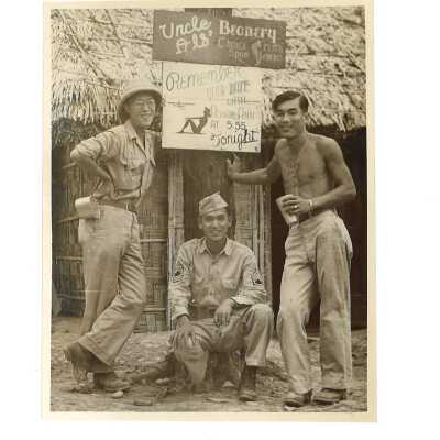 William Hoy Overseas with Military Buddies