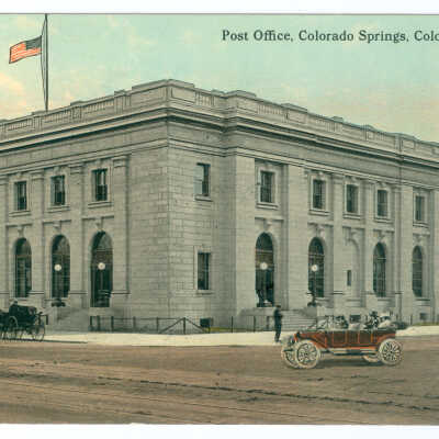 Postcard, Colorado Springs, Post Office, Colorado Springs, Colo.