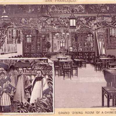 San Francisco-Dining Room of a Restaurant and a Park