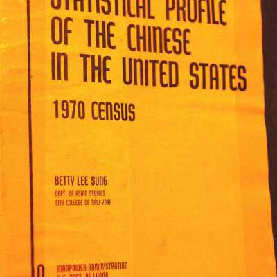 Statistical Profile of the Chinese in the United States: 1970 Census