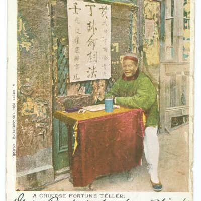 Postcard, A Chinese Fortune Teller