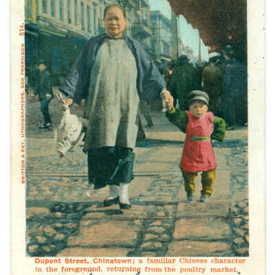 Postcard, San Francisco, Chinatown, Dupont Street, Chinatown