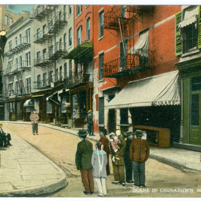 Postcard, New York, Chinatown, Scene in Chinatown, New York City