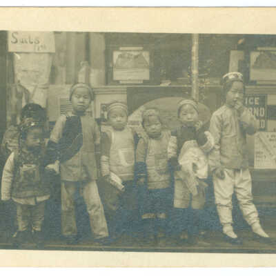 Postcard, 6 Little Chinese Children