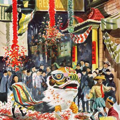 Chinese New Year's Celebration Before the 1906 Earthquake