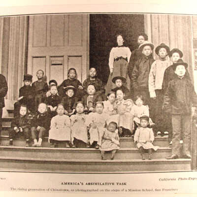 Photograph, Chinatown, America's Assimilative Task, Mission School, SF