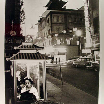 Photograph, Chinatown, Grant Ave., California St., Telephone booth, SF