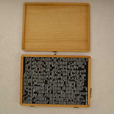 A Box with Metal Type Pieces