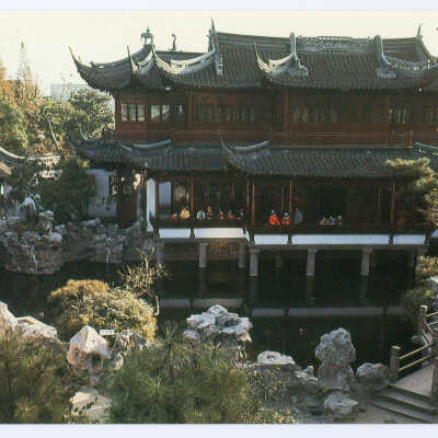 Postcard Set, China, Shanghai, Yuyuan Garden in Shanghai