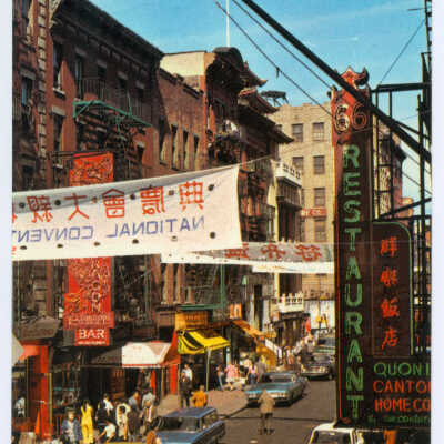 Postcard, New York, Chinatown, Chinatown, New York City