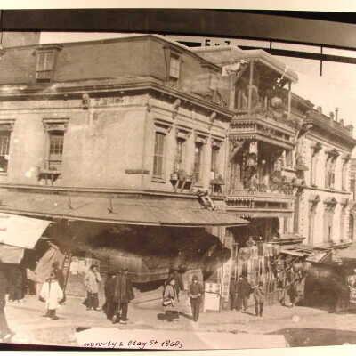 Photograph, Chinatown, Waverly & Clay Sts., 1860's, SF